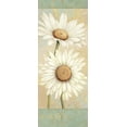 thumbnail image 2 of Brissonnet, Daphne 12x24 White Modern Wood Framed Museum Art Print Titled - Beautiful Daisies I, 2 of 4