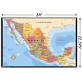 thumbnail image 2 of Map - Mexico Wall Poster, 22.375" x 34" Framed, 2 of 4