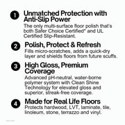 Quick Shine Multi-Surface Floor Finish, Pfas-Free Formula, All Purpose Household Floor Polish, 64 fl oz