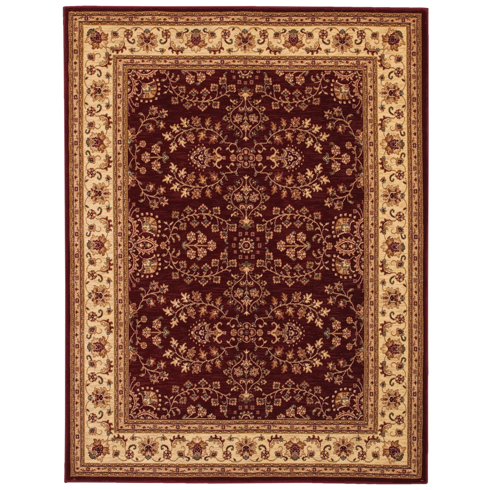 Couristan Anatolia Antique Herati Oriental Rug RedCream
