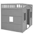thumbnail image 6 of Tcbosik House Loft Bed With Ladder, Full-Length Guardrail, Full Size, Gray, 6 of 10