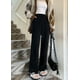 thumbnail image 3 of Pantalones casuales de pierna ancha para mujer, pantalones de pierna recta de cintura alta engrosados de otoño e invierno, pantalones casuales con abertura suelta, pantalones de pana, 3 of 4