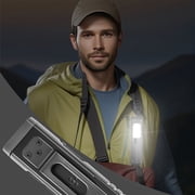 LITOM Rechargeable EDC Flashlight with Buzzer, Portable Flat Pocket Flashlight, Small Magnetic Flashlight, 7-Mode Side-Light Clip-on Handheld Flashlight, Suitable for Outdoors, Home, and Work