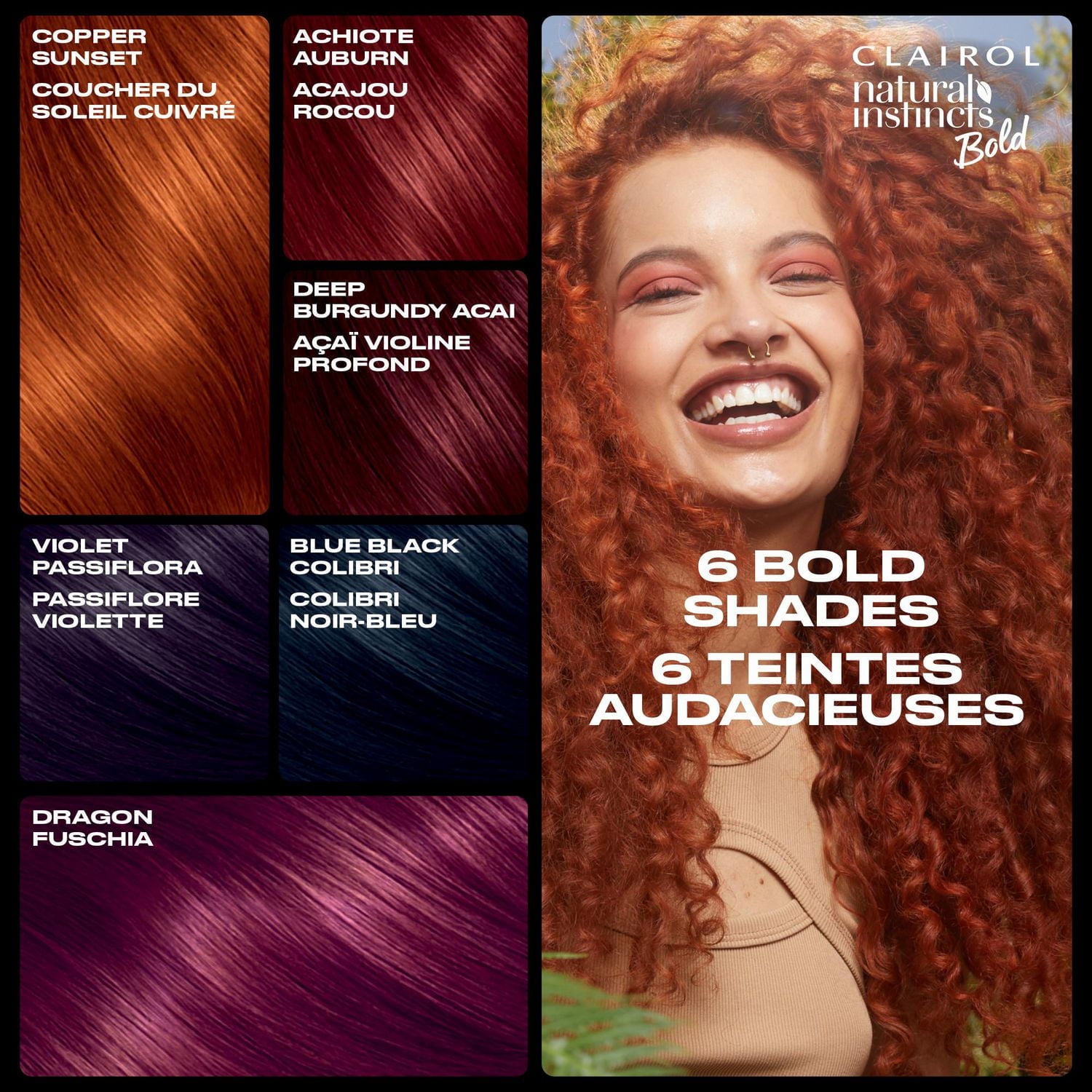 Clairol Natural Instincts Bold coloration permanente sans ammoniaque 0% AMMONIAQUE