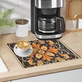 thumbnail image 5 of Dish Drying Mat Microfiber Kitchen Dish Pad Counter Absorbent Drainer Rack 12"x18" Yellow Orange Mandala, 5 of 6