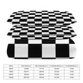 thumbnail image 2 of 3 Pcs Soft Bedding Set, Includes 1 Duvet Cover with Zipper And 2 Pillow Shams,Chess Board Black Full(79"×90"), 2 of 8