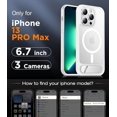 thumbnail image 2 of Funda con Soporte Magnético invisible, Delgada Mate, para iPhone 13 Pro Max, Mate Transparente, 2 of 7