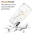 thumbnail image 4 of Allytech Compatible with Samsung Galaxy A13 4G Case, Marble Design Series Case for Women Boys Girls Soft Slim TPU Shockproof Cover for Samsung Galaxy A13 4G, White Marble, 4 of 6