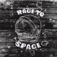 thumbnail image 3 of Race to Space Painting Print on White Wood, 3 of 5