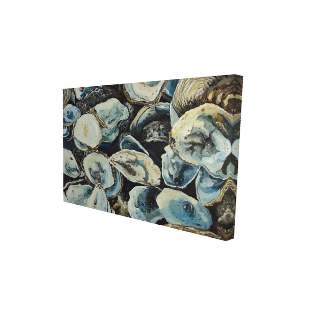 Oyster shells - Toile 24"x36 Pouces - Impression à la Demande