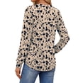 thumbnail image 5 of Fantaslook Womens Long Sleeve Shirts Fall Tunic Tops Casual Crewneck Floral Blouses, 5 of 9