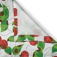 thumbnail image 3 of Ambesonne Fruits Kitchen Curtains, Summer Vibes Joyful, 55"x39", Red Fern Green White, 3 of 3