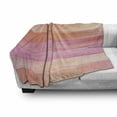 thumbnail image 3 of Orange and Pink Soft Flannel Fleece Blanket, Vertical Stripes with Pastel Colors Geometric Banners Abstract Design, Cozy Plush for Indoor and Outdoor Use, 50" x 70", Pale Orange Pink, by Ambesonne, 3 of 6