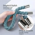 thumbnail image 4 of Chok 2 Pack Strong Magnetic Curtain Tiebacks Modern Simple Style Drape Tie Backs Convenient Decorative Weave Rope Curtain Holdbacks for Thin or Thick Home & Office Window Draperies, 4 of 5