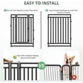 thumbnail image 4 of Petorldog dog playpen 40" Height, 16 Panels Metal dog fence outdoor for yard, outdoor use for RV Camping (Black-Silver), 4 of 6