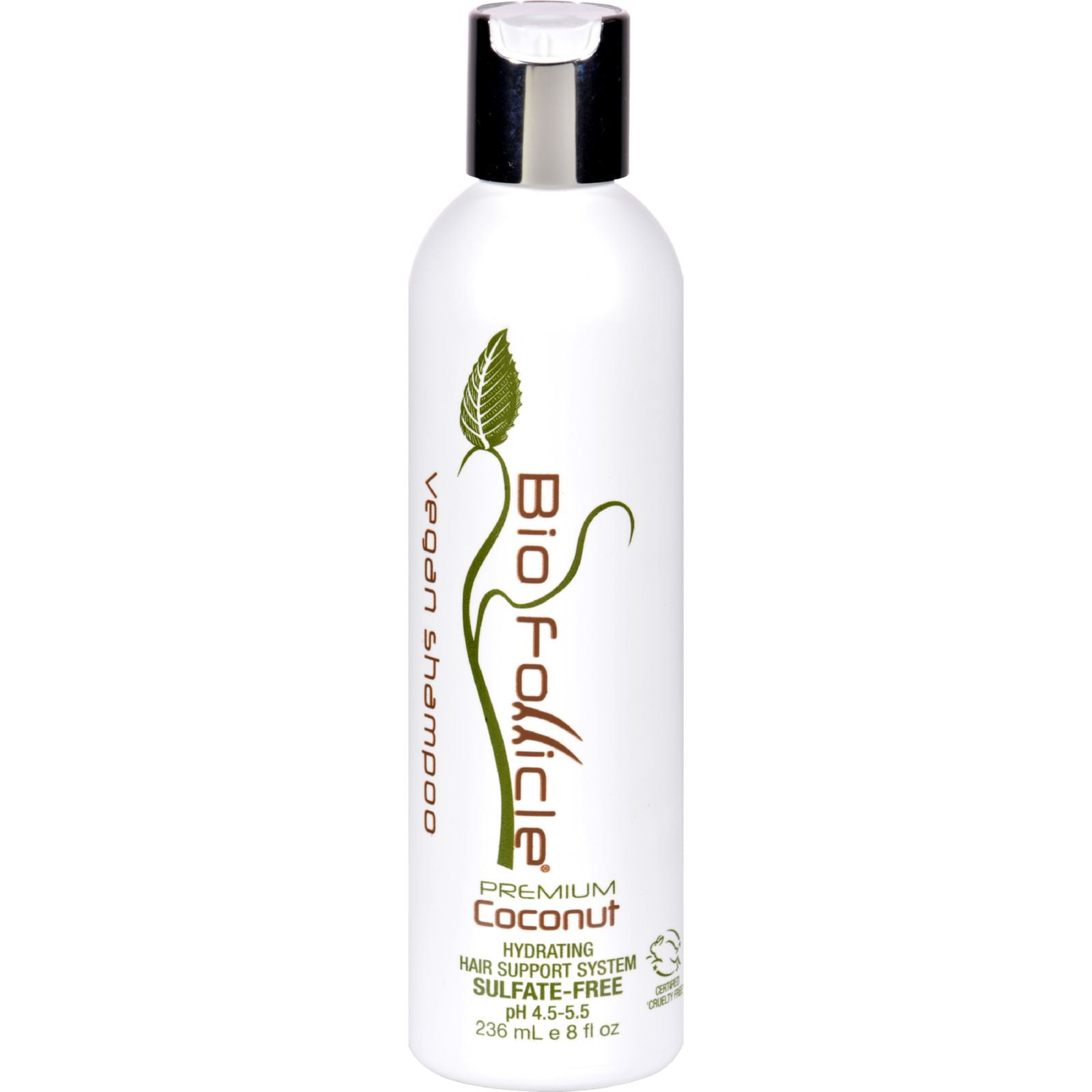 Bio Follicle Shampoo Vegan Premium Coconut Sulfate Free 8 oz
