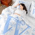thumbnail image 5 of Castle Fairy Bowknot Alphabet W 7-Piece Twin Bedding Sets for Teens,Dreamy Princess Bedding Comforter Set,Kawaii Bow Breathable Sheet Sets,Breathable Home Decor, 5 of 9