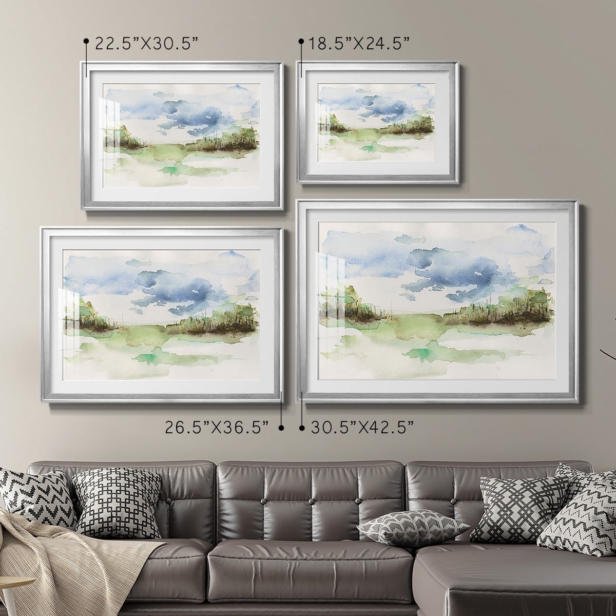 Brush Thickets I Premium Framed Print - Ready to Hang