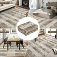 thumbnail image 5 of Washable Area Rug 5' x 7' Rugs, Ultra Thin Dining Room Rugs Bedroom Rug, Boho Distressed Farmhouse Accent Indoor Throw Rugs Floor Carpet for Living Room Bedroom, Light Brown, 5 of 6