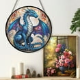 thumbnail image 6 of 89Bloom Saphira Dragon Window Hanging Stained Glass, Saphira Dragon Suncatchers for Windows Stained Glass, Stained Glass Saphira Dragon suncatcher, 6 of 8