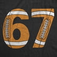 thumbnail image 2 of Youth Funny T Shirts 6 7 Football Sarcastic Viral Meme Tee For Kids, 2 of 8
