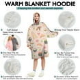 thumbnail image 5 of Sushi Blanket Hoodie Wearable Blanket Hoodie for Adults Sherpa All Patterns Oversized Sweatshirt Blanket with Pockets, 5 of 7
