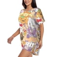thumbnail image 2 of Lsque Sanrio Women's Short-Sleeved Pajama Set - 2 Piece Soft and Lightweight Sleepwear Set-Small, 2 of 9