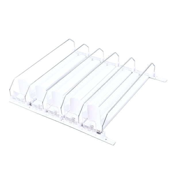Organizador De Bebidas Con Resorte Ajustable Para Refrigerador - Solución Perfecta Para La Organización - Resistente Y Duradero - Fácil Instalación Y Operación