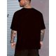 thumbnail image 3 of Mountain Print Men's Round Neck Short Sleeve Fashion Regular Fit T-Shirt Top For Spring Summer Holiday Tee For Adult, Men, Women, Teen, Teenager, Adolescent, Youth, 3 of 7