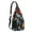 Black-2, variant on Vintage Cat Print Sling Backpack – Cute Watercolor Hand-Drawn Cat Crossbody Bag for Travel & Hiking