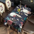 thumbnail image 3 of Pioneer Flower Floral Print Pattern Rectangle Tablecloth 60"x120",Waterproof Polyester Rectangle Table Cloth, Wipeable Spillproof Polyester Tablecloth for Dining, Camping, Indoor and Outdoor, 3 of 6