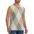 thumbnail image 2 of Daiia Geometric Printed Men's Tank Tops,Casual Soft Sleeveless Gym Muscle Shirts Bodybuilding Tee-X-Large, 2 of 8
