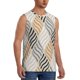 thumbnail image 2 of Fotbe Geometric Men's Camiseta sin Mangas Estampada para Hombres, Playera Casual para Gimnasio, Entrenamiento, Playa-Small, 2 of 7
