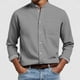 thumbnail image 1 of Ceisia Men's Regular-Fit Stand-Collar Single-Patch-Pocket Long-Sleeve Shirt Multi-Solid Gift, 1 of 6