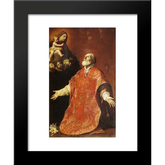 St Filippo Neri in Ecstasy 20x24 Framed Art Print by Reni, Guido