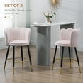 thumbnail image 4 of HOMCOM Tabourets de Bar Lot de 2, Tabourets de Comptoir avec Dossier, 4 of 10