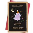 thumbnail image 1 of Tarjeta de cumpleaños Bablira Spooky Ghost Haunted Funny Halloween, 1 of 7