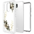 thumbnail image 3 of LG Aristo 4+ Case, LG Arena 2 Case, LG Escape Plus Case, LG Journey LTE Case, LG Prime 2 Case, LG Tribute Royal Case, Kaesar Graphic Rugged Clear Hybrid Bumper Case for LG X320 (White Flower), 3 of 5