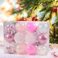 thumbnail image 6 of Sharprepublic 24Pcs Christmas Ball Ornaments Crafts Xmas Decorative for Holiday Home Party Pink, 6 of 8