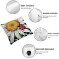 thumbnail image 4 of SHANXI Pillow Cover Summer Throw Pillow Case Cushion Case Buffalo Plaids Truck Floral Cushion Case 24x24in, 4 of 5