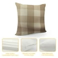 thumbnail image 4 of Nawypu UGASA Fall Farmhouse Decorative Throw Pillow Covers Plaids Checkered Cushion Covers Supersoft Cushion Case for Sofa/Bedroom/Car, Beige White, 4 of 5