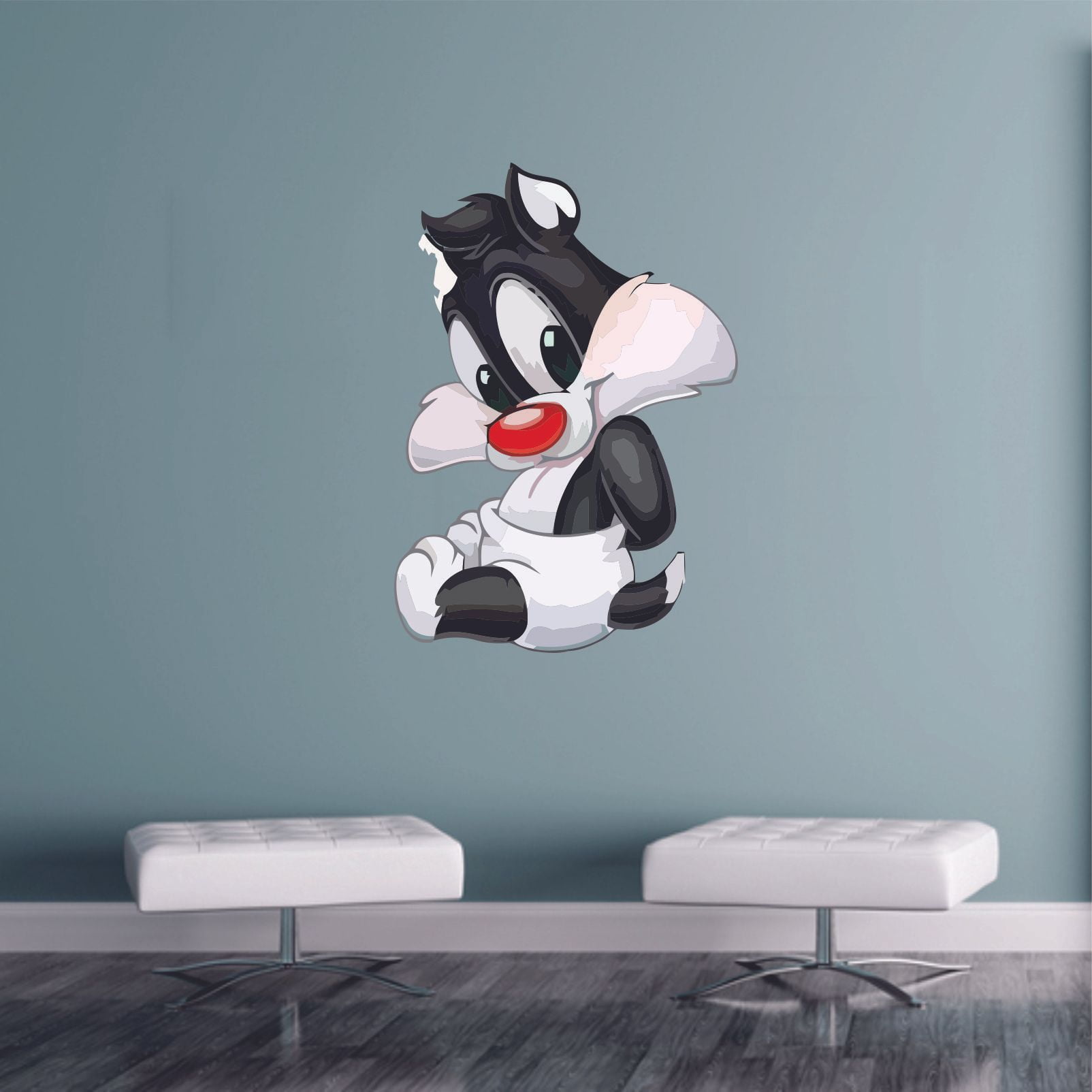 Baby Sylvester Looney Tunes Shy Baby Cartoon Character Wall Art Vinyl