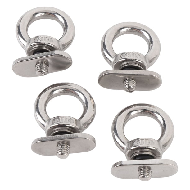 Anillos De Amarre Para Kayak Con Montaje En Riel, M6, Fácil De Apretar, Ojales De Amarre Para Montaje En Kayak, Puntos De Fijación Adicionales Universales Para Veleros