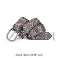thumbnail image 3 of Metallic Style Hot Girls Waist Belt Luxurious Style Waist Belt Jeans Skirt Belts Full Rhinestone All-match Waist Belt White, 3 of 4