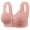 #147-Pink, variant on Censtreet Women's Comfort Front-Close Wireless, Seamless Cooling T-Shirt Bra Breathable Everyday Bra
