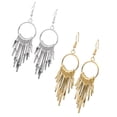 thumbnail image 3 of Pendientes Colgantes Perfecl de Larga para Mujer Aleación dorado, 3 of 8