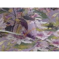thumbnail image 3 of Ambesonne Floral Design Quilted Bedspread Set 3 Pcs, Soft Vintage Flowers, King, Lavender Yellow Green, 3 of 4