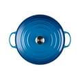 thumbnail image 4 of Horno holandés Le Creuset Signature de hierro fundido de 7,5 litros, color azul marsellés, 4 of 5