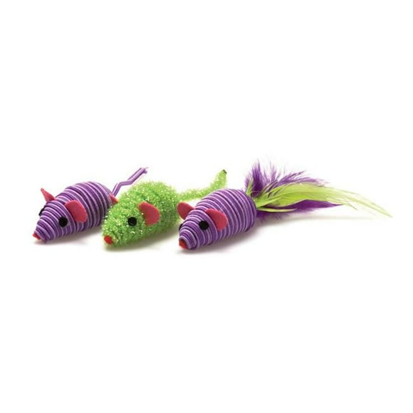 Our Pets 780824126451 Three Twined Mice Cat Toy