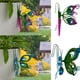 thumbnail image 2 of Colgante de maceta con forma de insecto, de metal y vidrio pintado, con personalidad de planta verde en maceta., 2 of 7